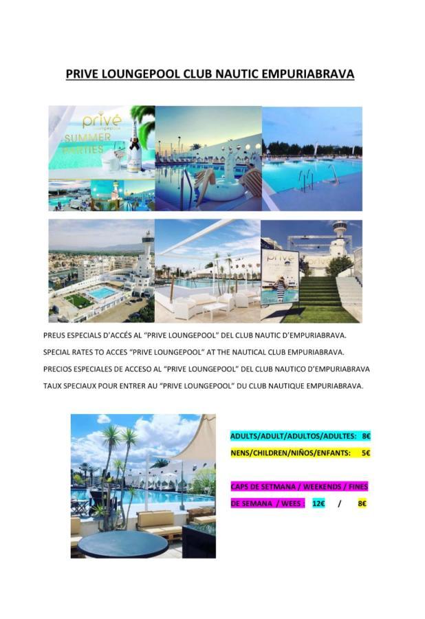 Empuria Beach D-Luxe Empuriabrava Esterno foto